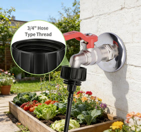 Yulaiyoen easy-install irrigation adapter supports durable, long-term garden setups