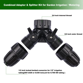 Yulaiyoen faucet-to-drip-tubing adapter enables flexible garden setup