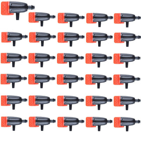 Yulaiyoen garden dripper 30-pack pack-shot with adjustable flow for precise watering.