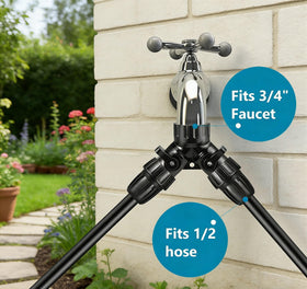 Yulaiyoen garden hose splitter supports watering multiple zones from one faucet