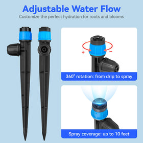 Yulaiyoen lock barbed connection secures tubing for reliable daily watering.