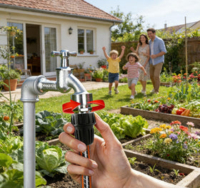 Yulaiyoen reusable durable plastic adapter for long-term garden use.