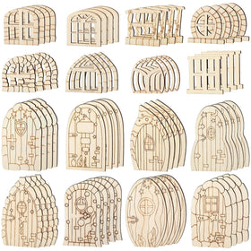 Yulejo fairy door, wooden garden door for DIY decor and whimsical garden displays.