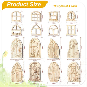 Yulejo fairy window miniature window ideal for crafts, scrapbooks, and fairy garden scenes.