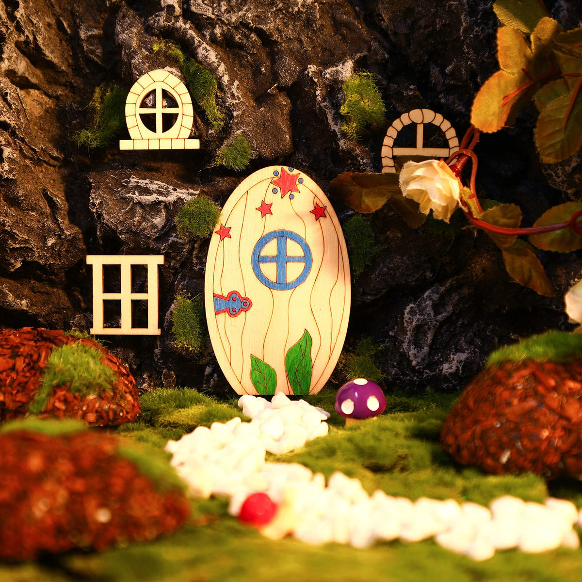 Yulejo fairy windows set offering varied styles to personalize home and garden decor.