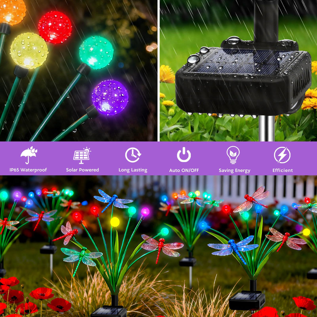 yulloyello durable abs plastic dragonflies decorate patios and lawns