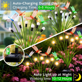 Yulloyello patio lights create a romantic pathway glow.