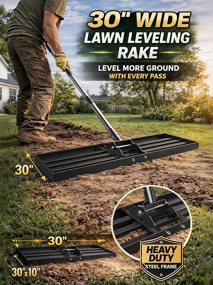 Yumatum 72-inch ergonomic handle improves comfort during leveling tasks