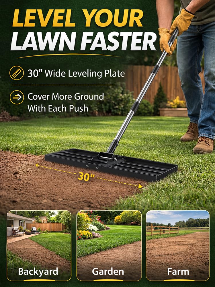 Yumatum rake angle adjustable from 0 to 180 degrees for reach and control