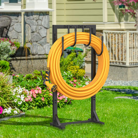 Yumatum freestanding design fits yards, gardens, and patios.