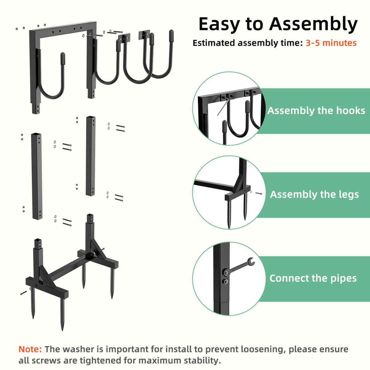 Yumatum installation guide included for easy assembly.