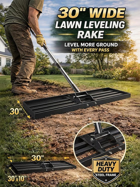 Yumatum 72 inch handle demonstrates ergonomic reach reducing bending during use.