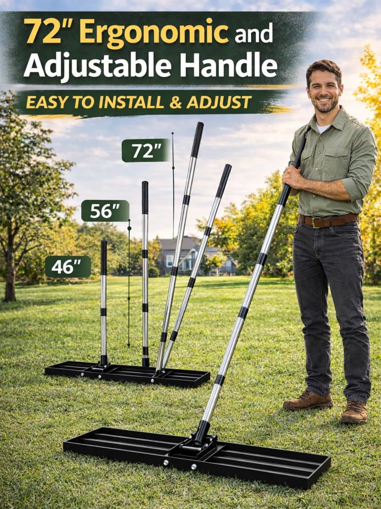 Ideal tool for golf courses, gardens, and yards with uneven ground.