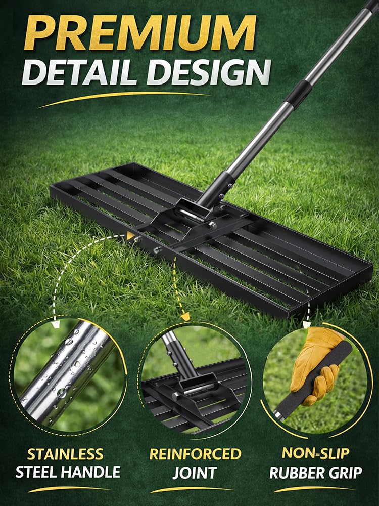 Yumatum stainless steel frame offers lasting durability for professional lawn work.