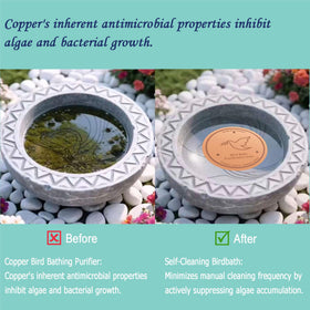 YUMEWARM copper purification disk detailed tray emphasizes durable copper construction resisting heat and pollutants.