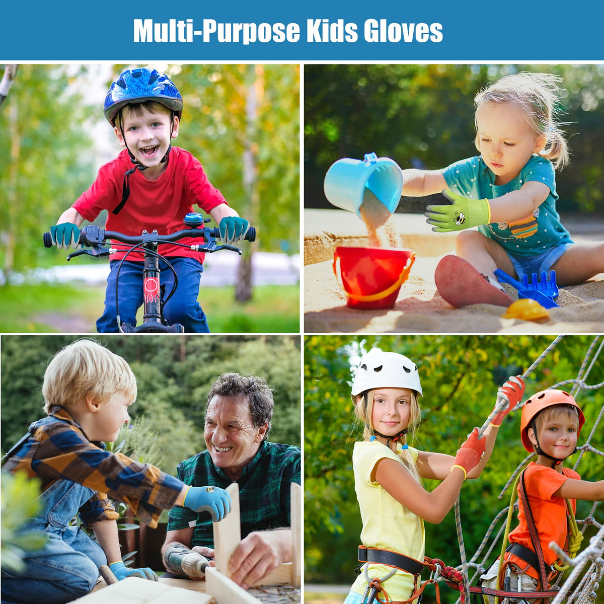 Yumoin durable nylon and foam gloves withstand gardening chores and play