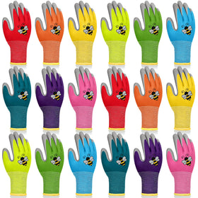 Yumoin kids gardening gloves with foam coating and bee pattern for better grip