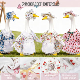 Yumoxuz porch goose outfits strawberry lace details — elegant touch