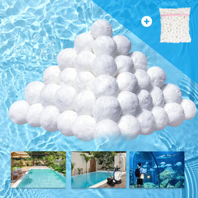 Yumydoct pool filter balls 5lb pack for higher filtration in pools