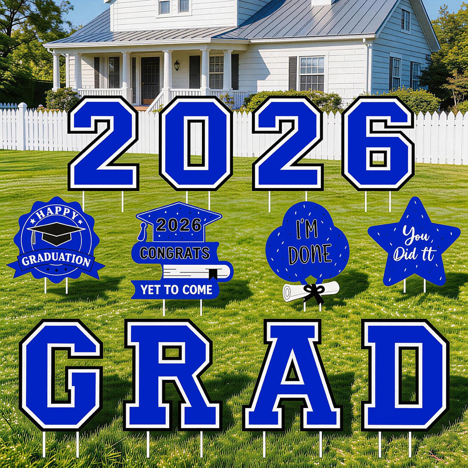 Yunfan 2026 numeral yard sign for outdoor graduation decor and celebration