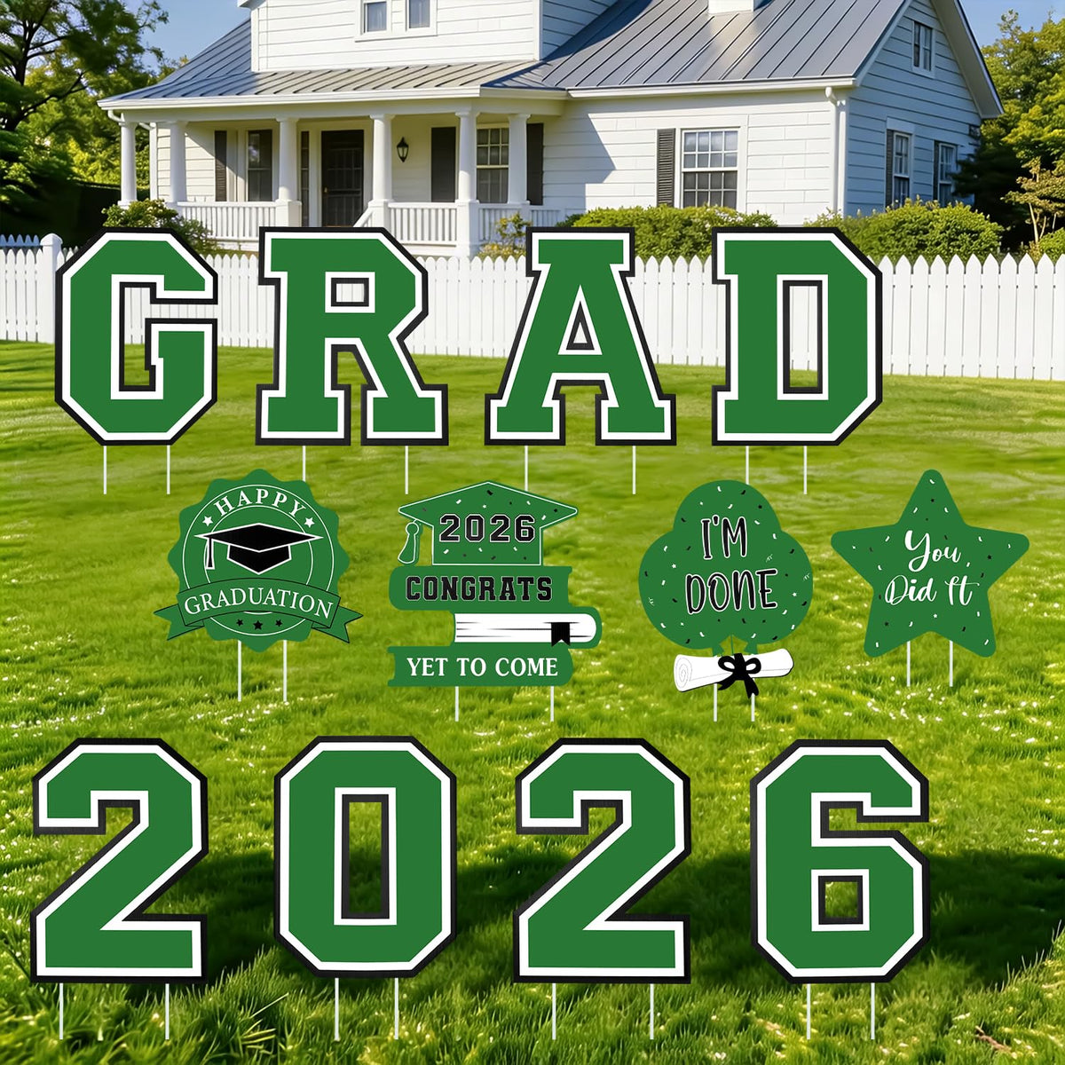 Yunfan graduation yard sign 2026 numerals for outdoor celebration.