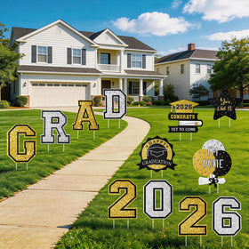 Yunfan badge and flourish signs provide vibrant accents for outdoor celebrations.