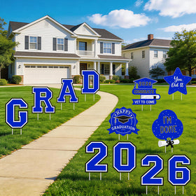 Yunfan badge sign featuring classic graduation motifs for outdoor decor