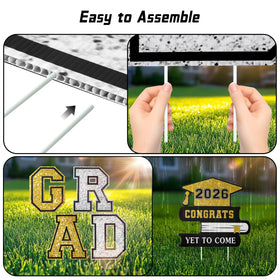 Yunfan sturdy stakes ensure secure outdoor display on lawns and in gardens.