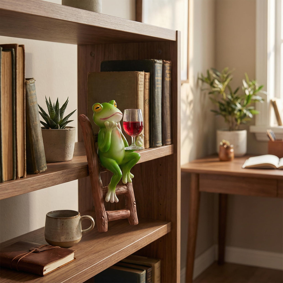 Yungeln compact mini frogs fit easily on pots and shelves