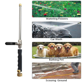 YunGuoGuo three-nozzles-set offers fan, jet, and adjustable spray options