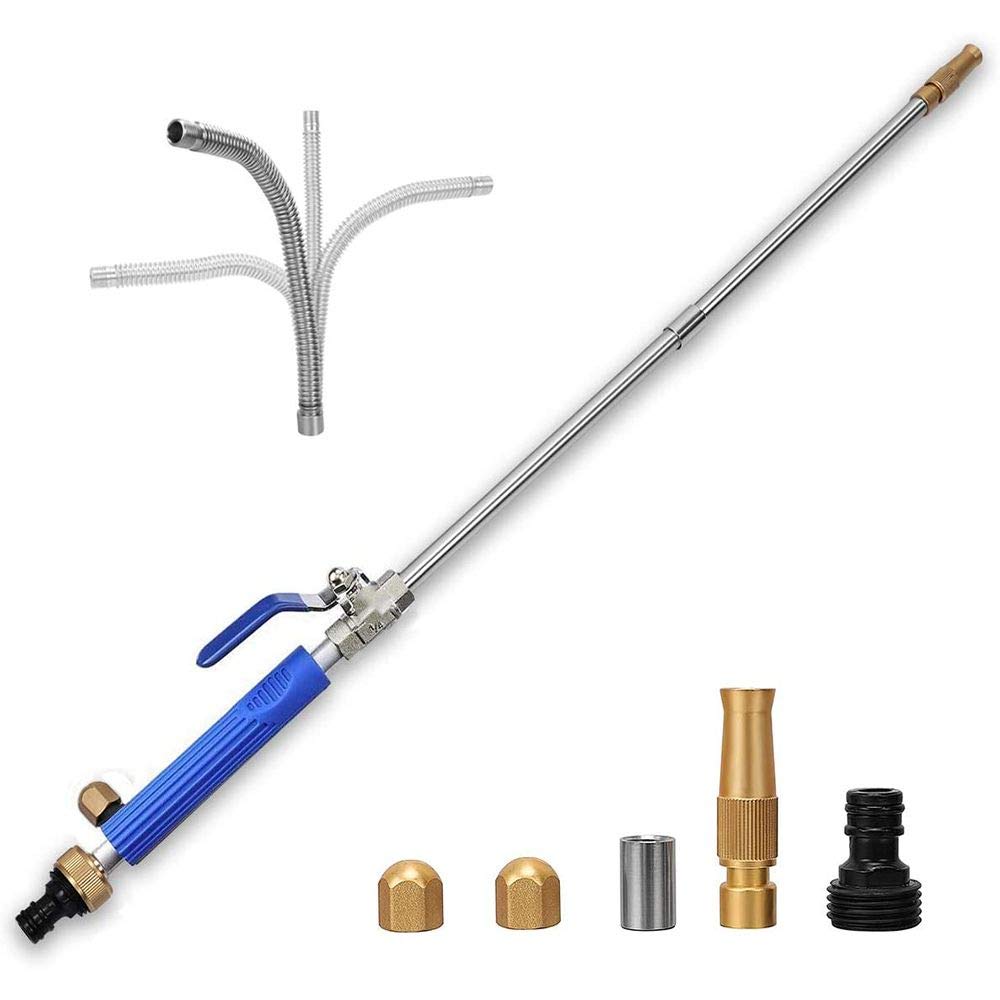 YunGuoGuo extendable wand at 19 inches fits tight spaces effectively.
