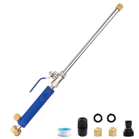 YunGuoGuo Wand blue attachment for efficient gutter cleaning.