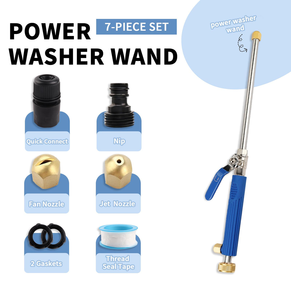 YunGuoGuo Wand suitable for car and patio cleaning tasks.