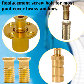 Close-up of smooth threads on YUNVI brass insert screw