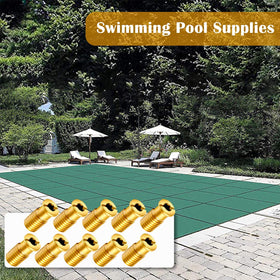 YUNVI brass pool cover screws for concrete installations and secure grip