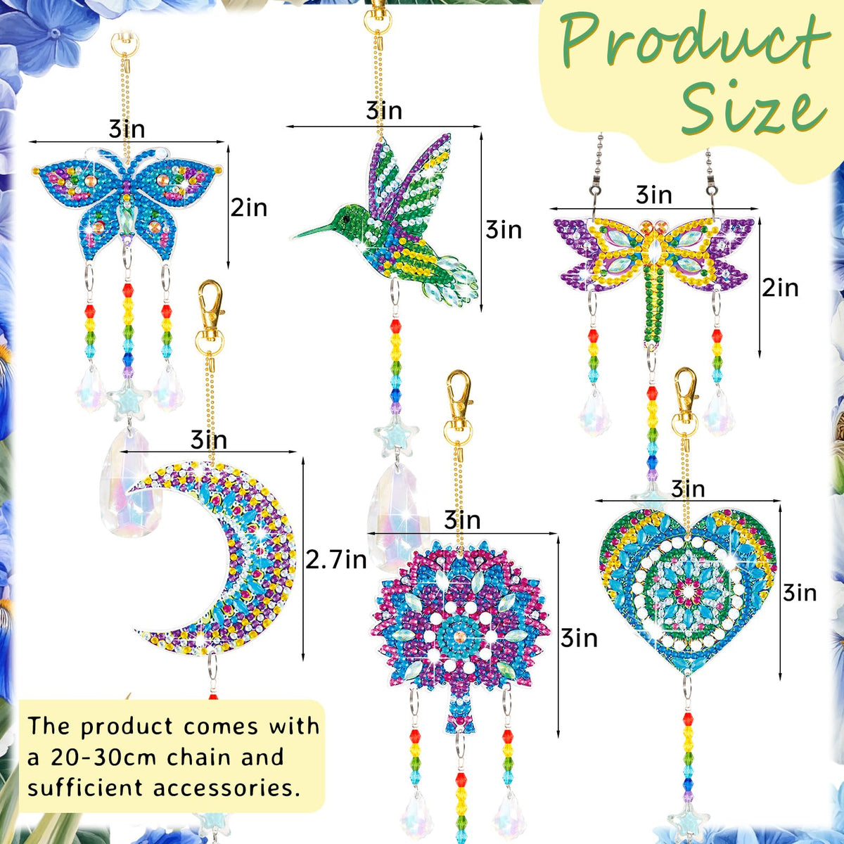 YUNVI diamonds paintings suncatcher heart adds cheerful color to any room