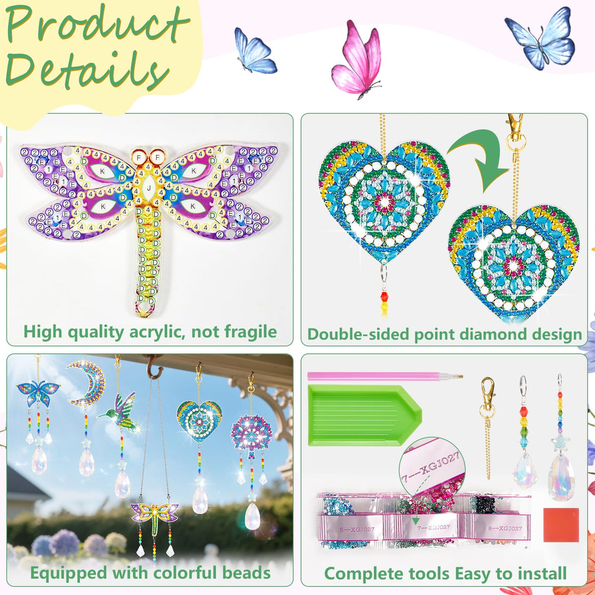 YUNVI diamonds paintings suncatcher hummingbird sparkles in outdoor spaces