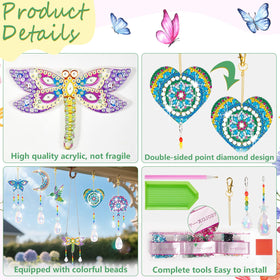 YUNVI diamonds paintings suncatcher hummingbird sparkles in outdoor spaces