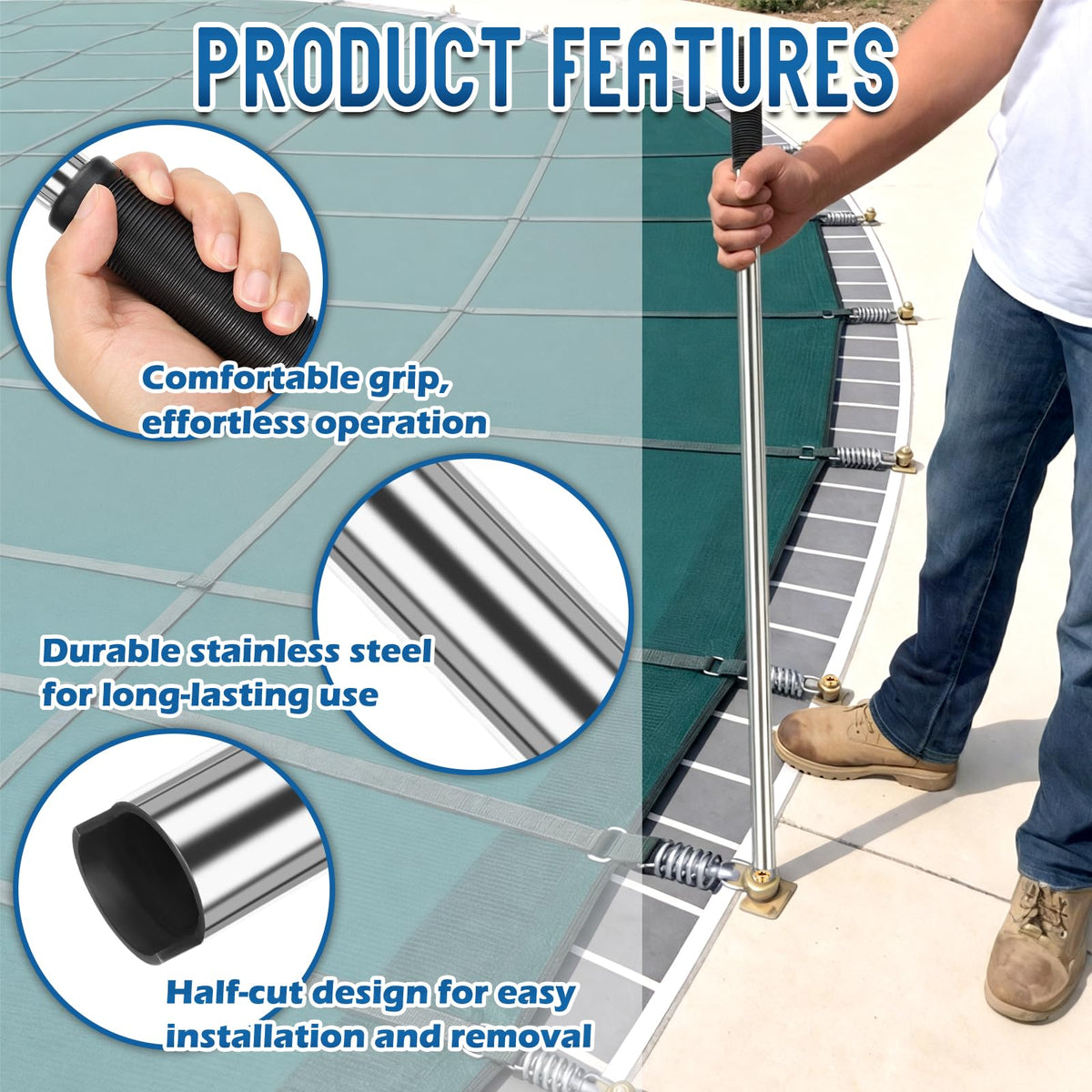 YUNVI ergonomic hex key handle reduces hand strain during use.