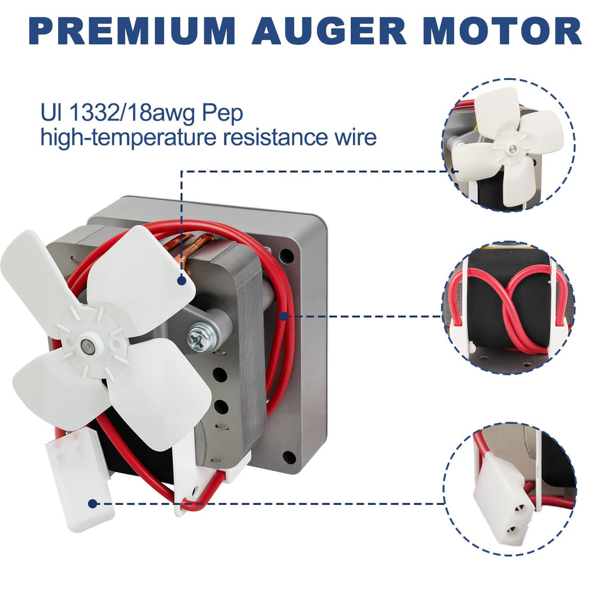 Yunziling heat-resistant wiring close-up showing UL 1332 compliant insulation.