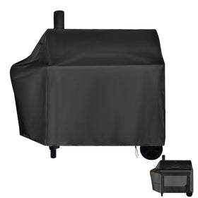 Yunzuiyue charcoal grill cover for CC1830W, front view, protects against rain and dust.