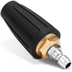 Yupjlia Turbo Nozzle rotates to deliver a deeper clean on brick and concrete surfaces