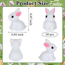 Yuronam resin bunny figurine with durable, vivid details.
