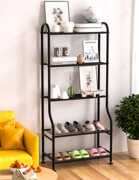 Yutrchey 65-inch footprint saves floor space in tight living areas.