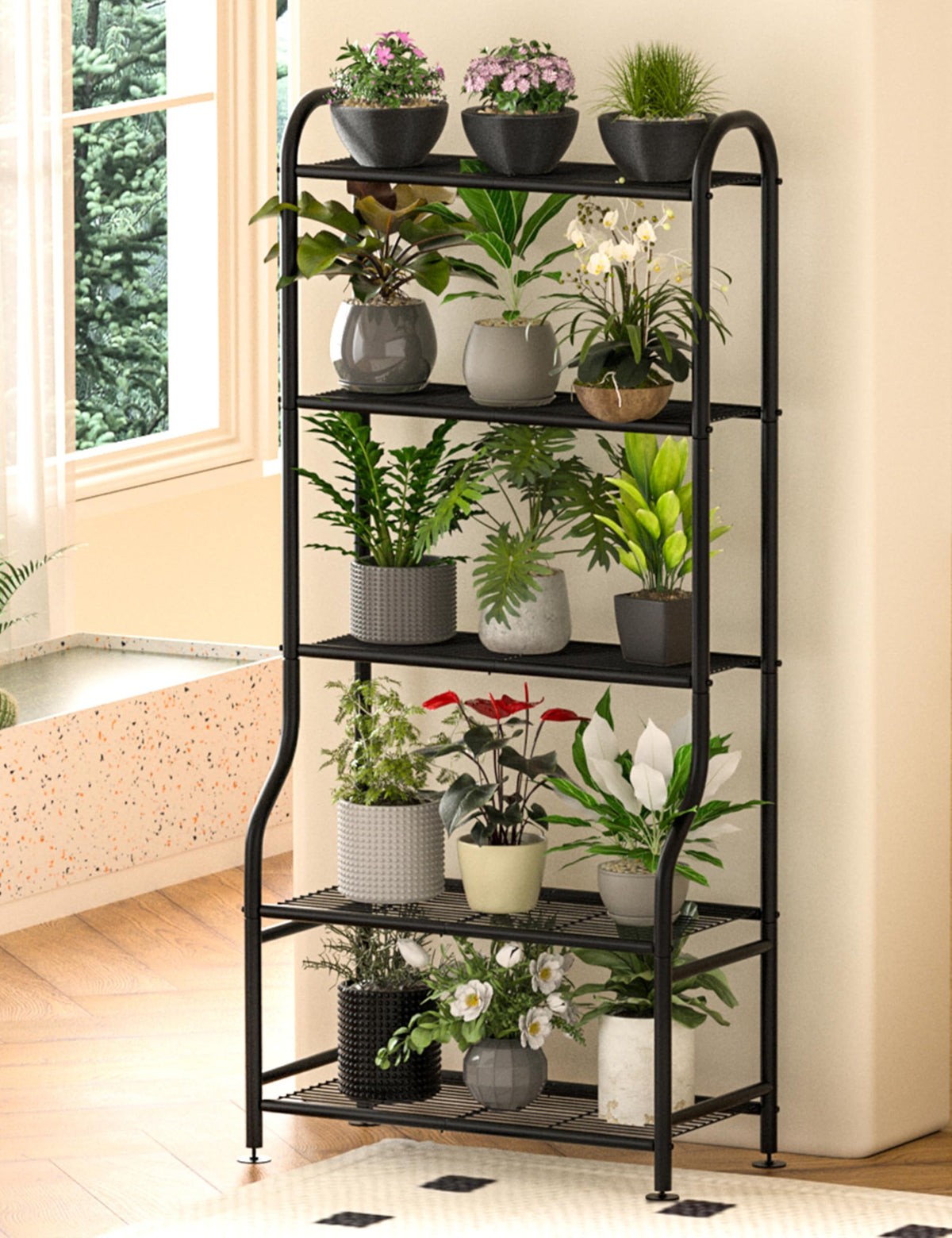 Yutrchey versatile stand doubles as decor or book display.