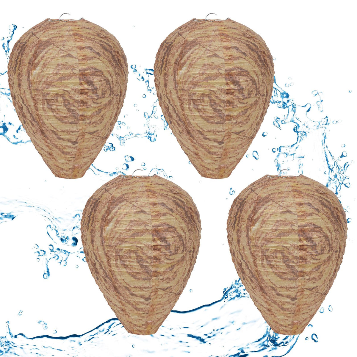 Yuvrwink 4-pack wasp nest hanging, a simple garden deterrent option.