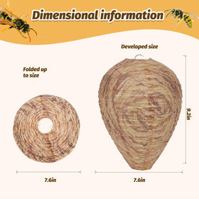 Yuvrwink wasp nest closeup shows papery texture and durable construction.
