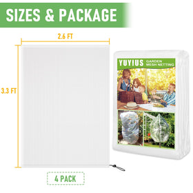 YUYIUS breathable 60-mesh net lets sun, air and water reach plants.