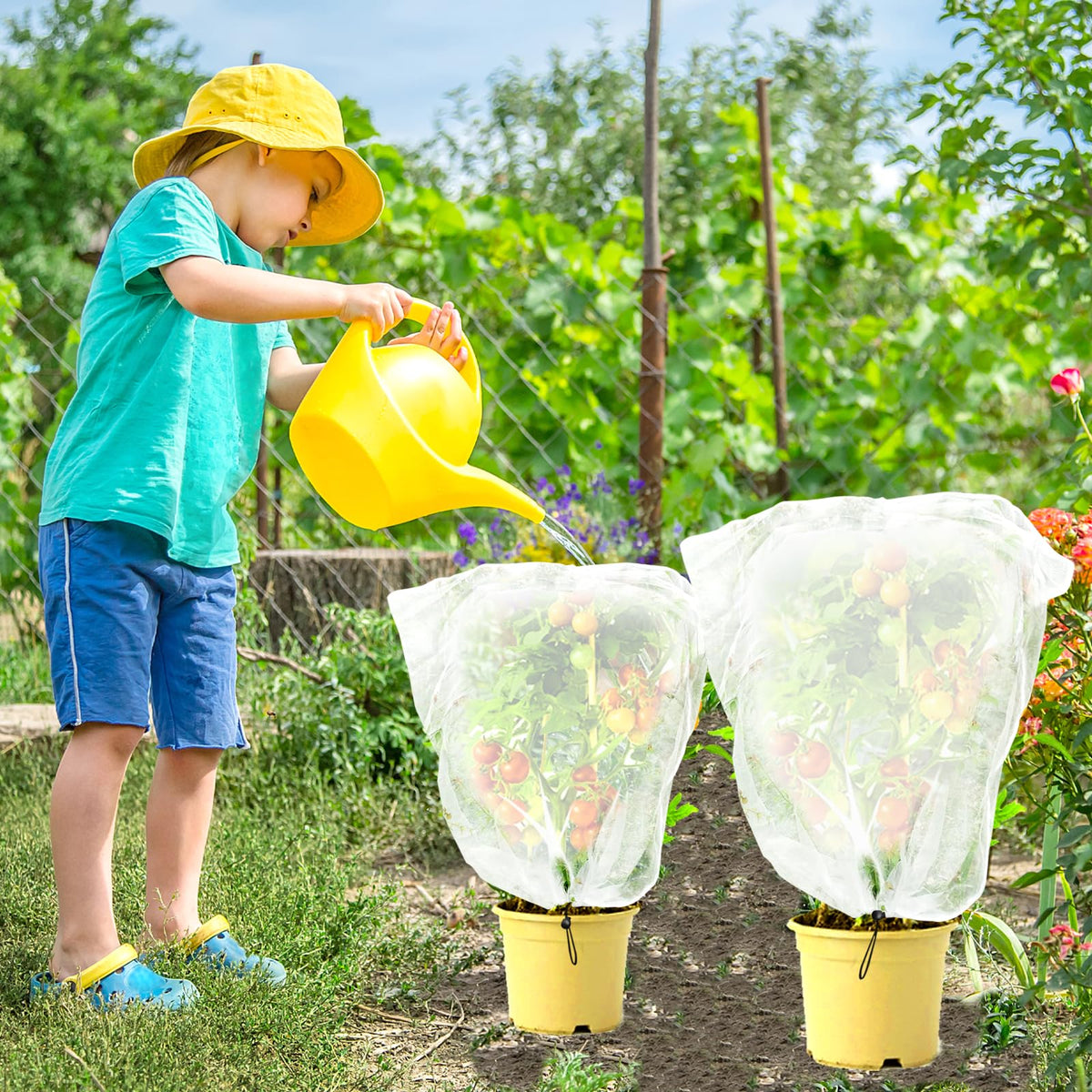 YUYIUS various sizes of netting for different plant setups and bushes.