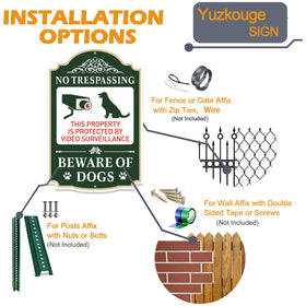 Yuzkouge metal private property sign weatherproof for outdoor use